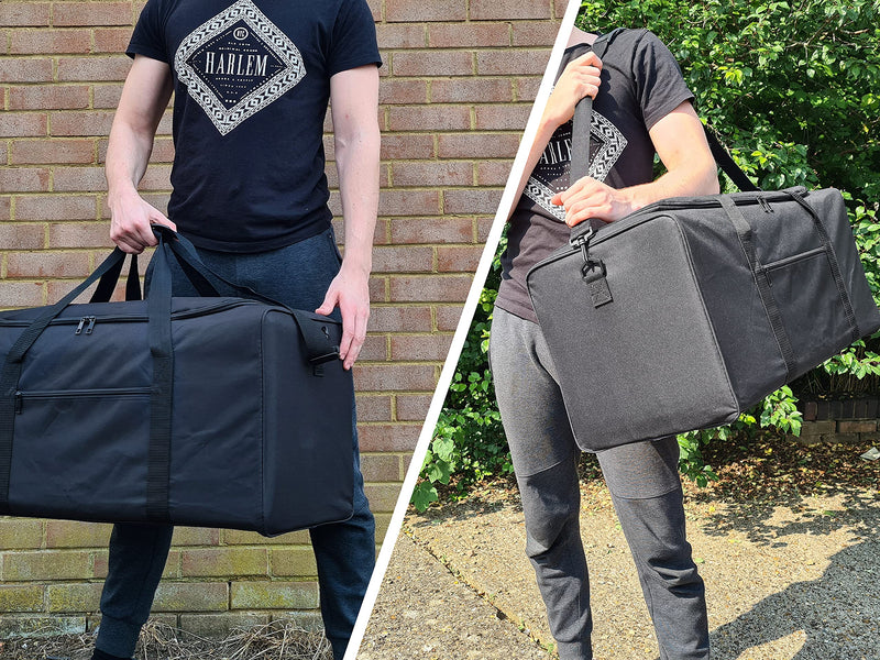 Roamlite Extra Large Size X-L 26" Duffel Bag - Very Big Holdall, Cargo Travel Luggage - 70 Litre 26 Inch x13x13 Plain Black, RL26K