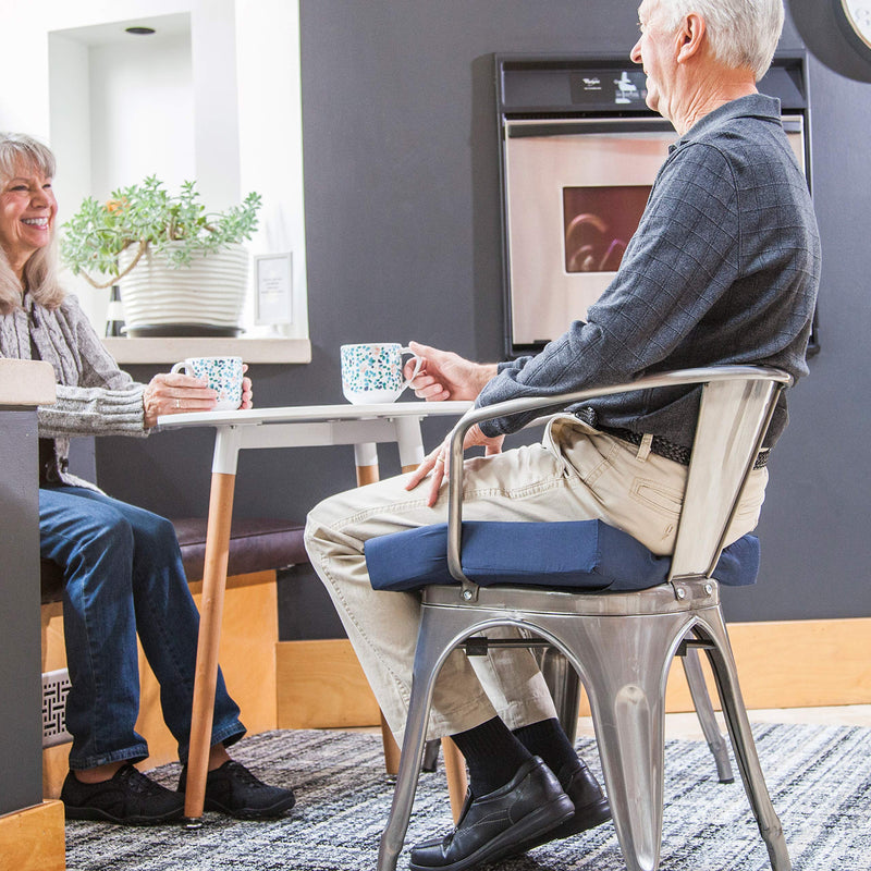 [Australia] - DMI Seat and Chair Cushion for Office Chairs, Wheelchairs, Scooters, Kitchen Chairs or Car Seats, FSA HSA Eligible, for Support and Height while Reducing Stress on Back, Tailbone or Sciatica 3 Inch thick 