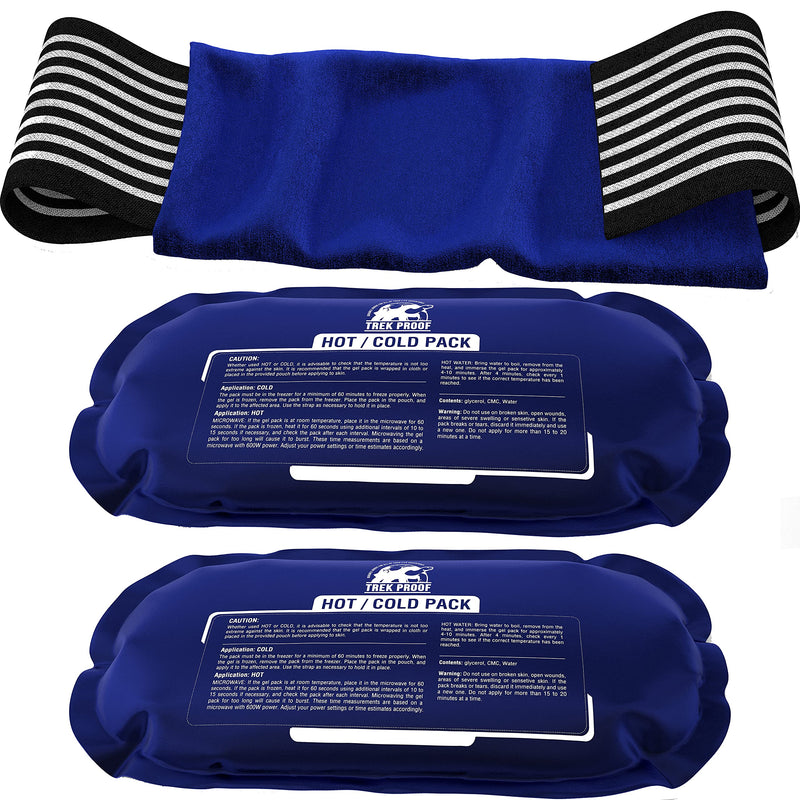 [Australia] - Reusable Gel Cooling Pads for Injuries With Case 3 Piece Set), Joint and Muscle Pain, Ideal for Rotator Cuff, Knees, Back and More 