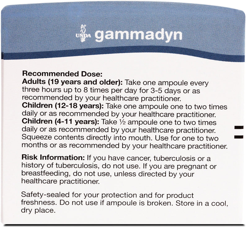 [Australia] - UNDA GAMMADYN Mn | Manganese Oligo-Element Supplement | 30 Ampoules 