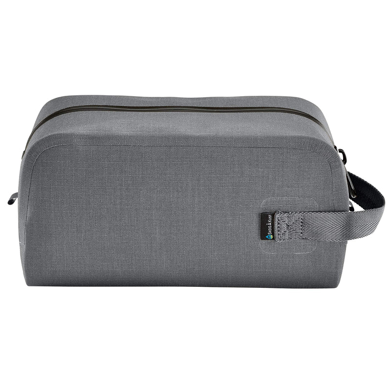 DoppSåk Waterproof & Leak-Proof Travel Toiletry Bag | Large, Charcoal Grey