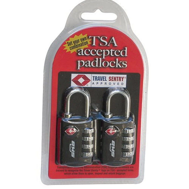 TSA Acceped Padlocks Allow You to Set Your Own Combination and are Easily Recogn | Resettable code, airport screener approved, ideal for checked luggage security, travel-ready for latched gear