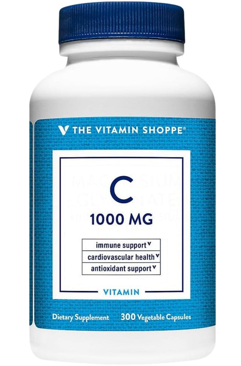 The Vitamin Shoppe Vitamin C 1000 MG with Antioxidants, 300 Capsules | Antioxidant Supplement to Support Immune Function & Cardiovascular Health