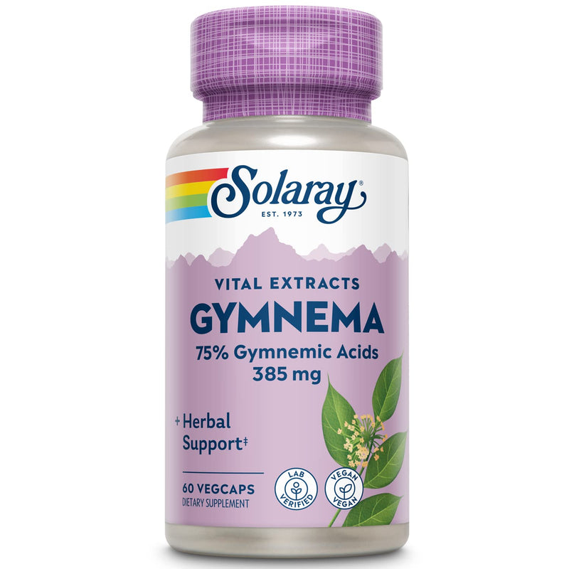 [Australia] - SOLARAY Guaranteed Potency Gymnema Leaf Extract | Veg Cap | 385mg | 60ct 