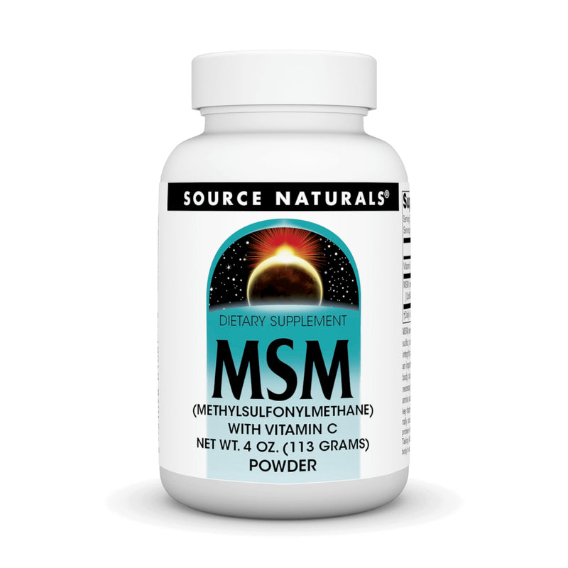 [Australia] - Source Naturals MSM (Methylsulfonylmethane) with Vitamin C - Powder, 4 Ounce 4 Ounce (Pack of 1) 