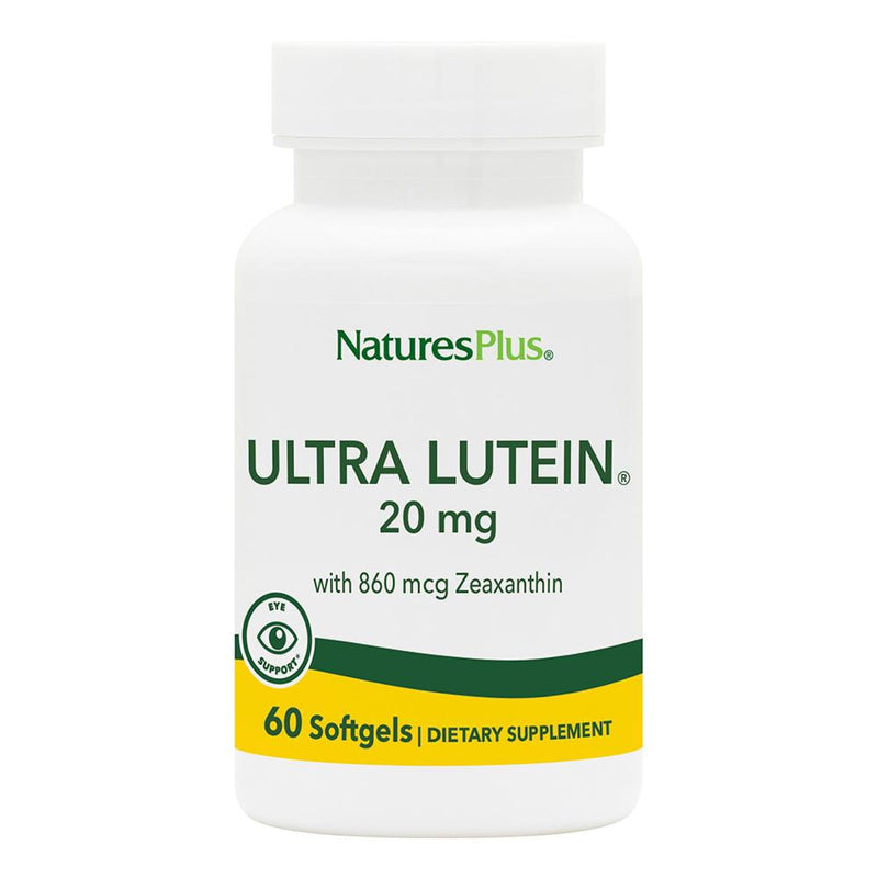 NaturesPlus Ultra Lutein 20 mg - 60 Softgels - Nutritional Support for Healthy Eye Function - 60 Servings
