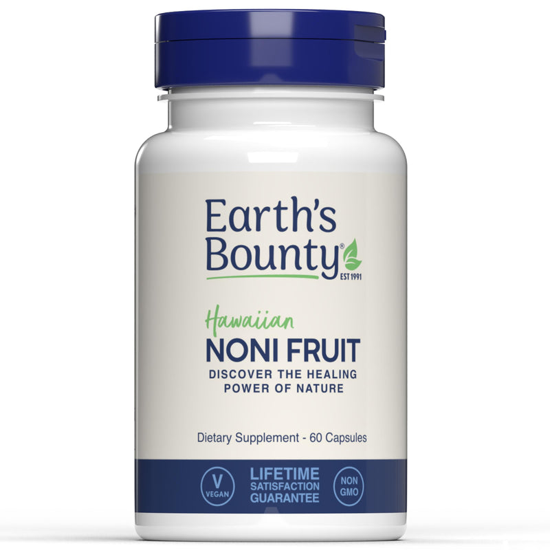 [Australia] - Earth's Bounty Hawaiian Noni Fruit Capsules - 60 Veggie Caps - Healthy Immune System & Joint Health Support - 100% Natural & Pure Noni - Vegetarian 