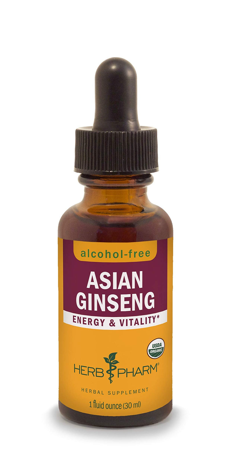 [Australia] - Herb Pharm Asian (Panax) Ginseng Liquid Glycerite for Energy and Stamina, Alcohol-Free Glycerite, 1 Oz 1 Fl Oz (Pack of 1) 