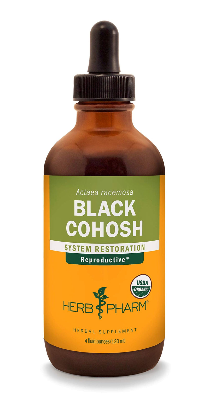 [Australia] - Herb Pharm Certified Organic Black Cohosh Liquid Extract for Female Reproductive System Support - 4 Ounce 1 Fl Oz (Pack of 1) 