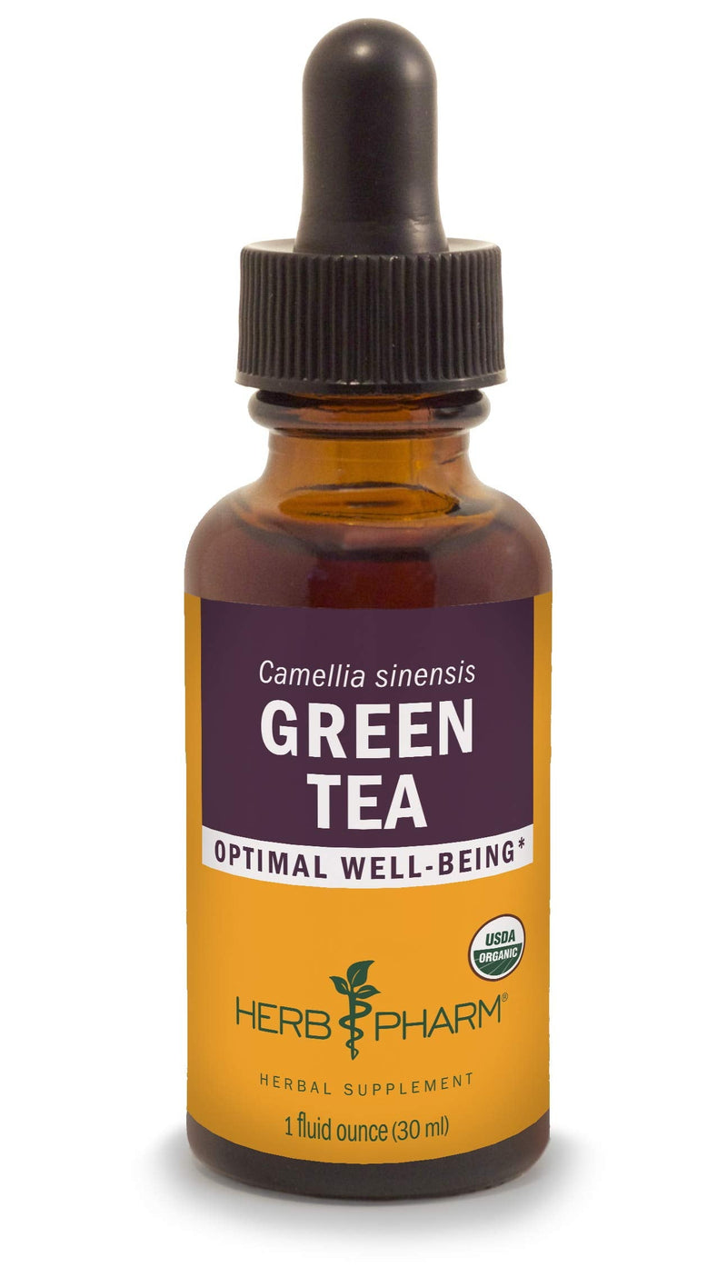 [Australia] - Herb Pharm Certified Organic Green Tea Liquid Extract - 1 Ounce 1 Fl Oz (Pack of 1) Organic Cane Alcohol 