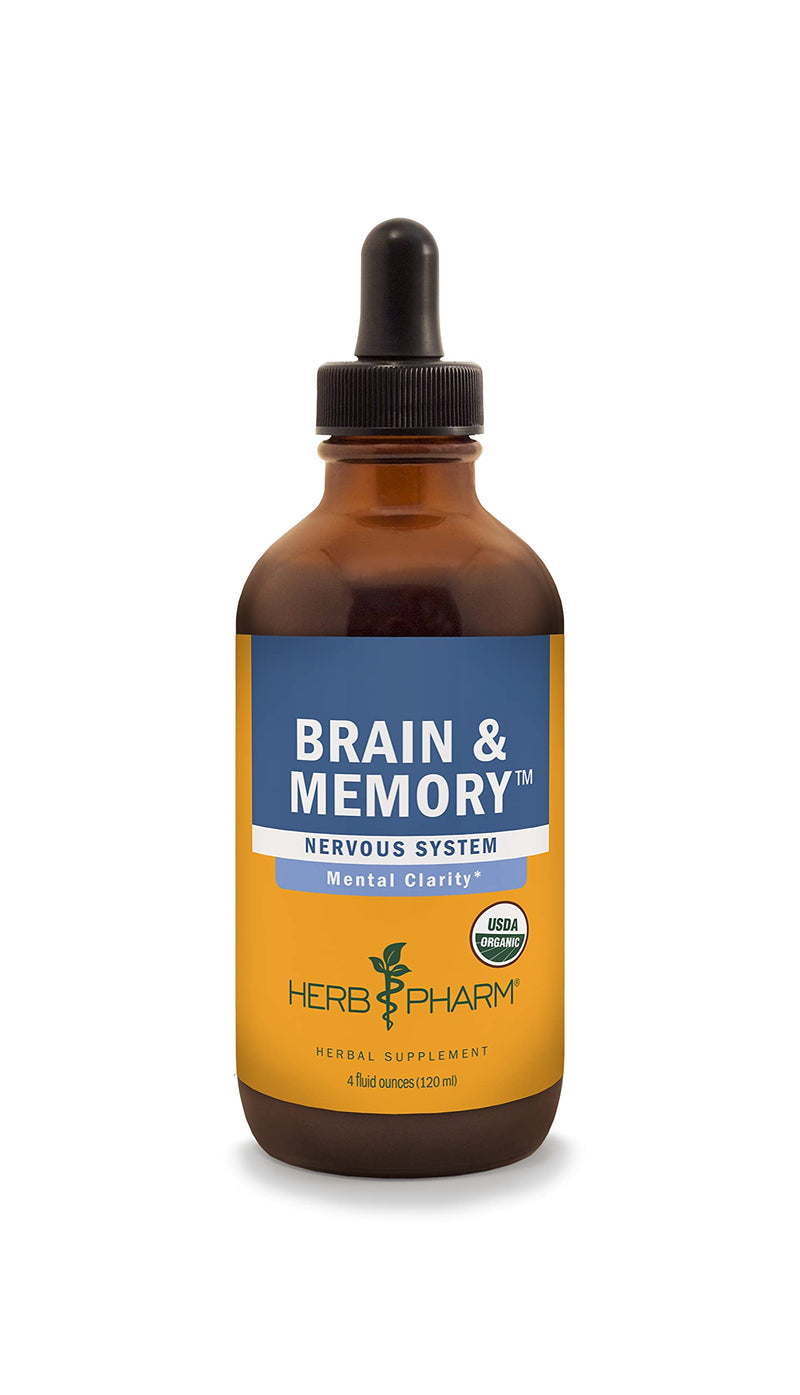 [Australia] - Herb Pharm Brain and Memory Liquid Herbal Formula with Ginkgo for Memory and Concentration, 4 Fl Oz 4 Fl Oz (Pack of 1) 