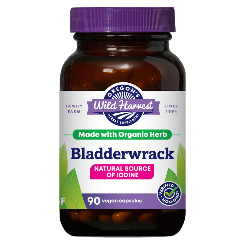 [Australia] - Oregon's Wild Harvest Bladderwrack Organic non-GMO pullulan (plant sourced) vegan capsules, 90 Count 