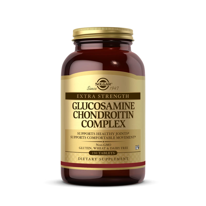 [Australia] - Solgar Extra Strength Glucosamine Chondroitin Complex - 150 Tablets - Supports Healthy Joints & Comfortable Movement - Non-GMO, Gluten Free, Dairy Free - 50 Servings 150 Count (Pack of 1) 