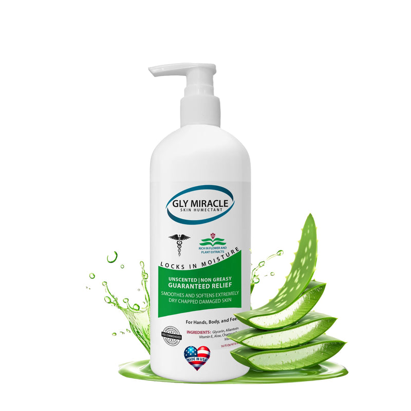 [Australia] - GLY MIRACLE Moisturizing Body Cream Lotion, 16 ounce - Non-Greasy Skin Humectant for Extremely Dry Skin, Hands, Body, and Feet, Fragrance-Free with Pure Glycerin for Nourishing Hydration. Unscented 16 Fl Oz (Pack of 1) 