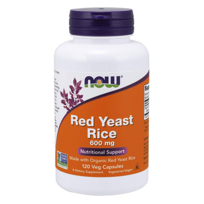 [Australia] - Now Foods Red Yeast Rice 600 Milligrams, 120 Veggie Caps 