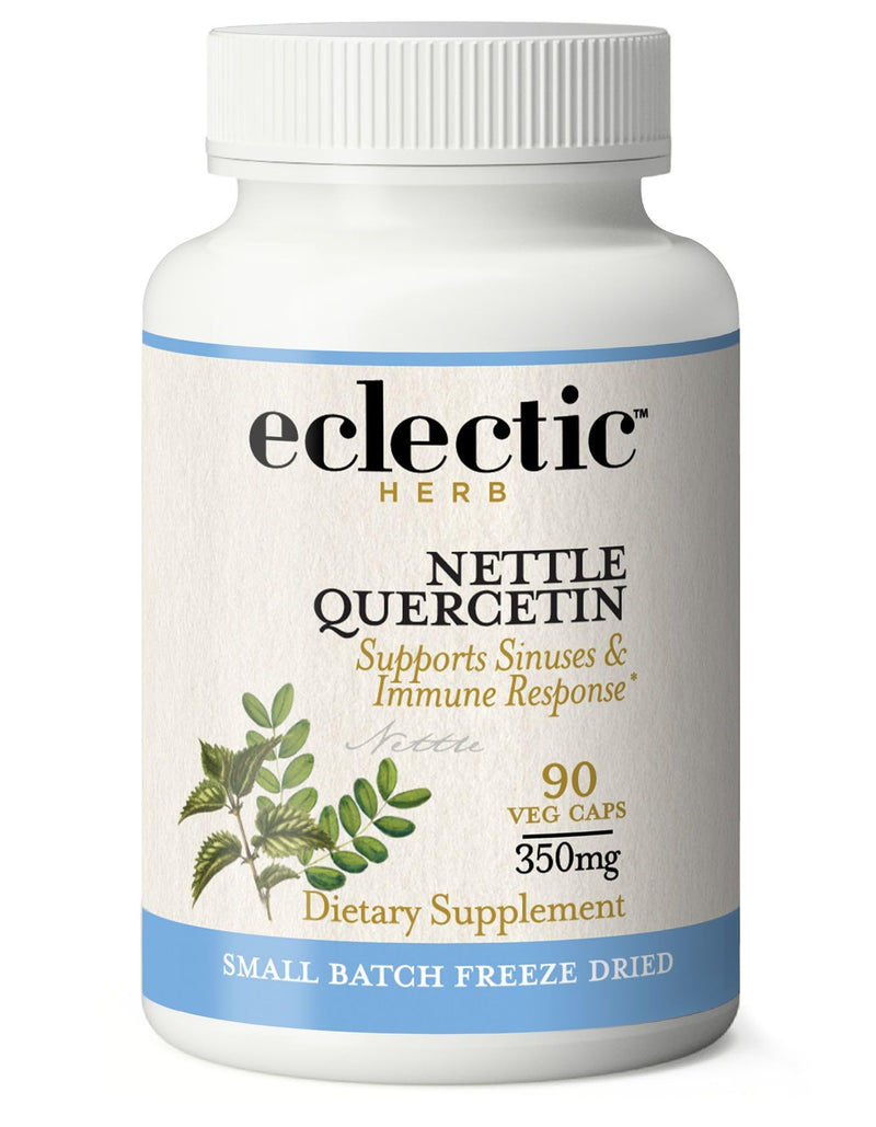 [Australia] - Eclectic Institute Raw Freeze-Dried Non-GMO Nettle Quercetin Capsules | Sinus, Nasal, Immune Support | 90 CT 