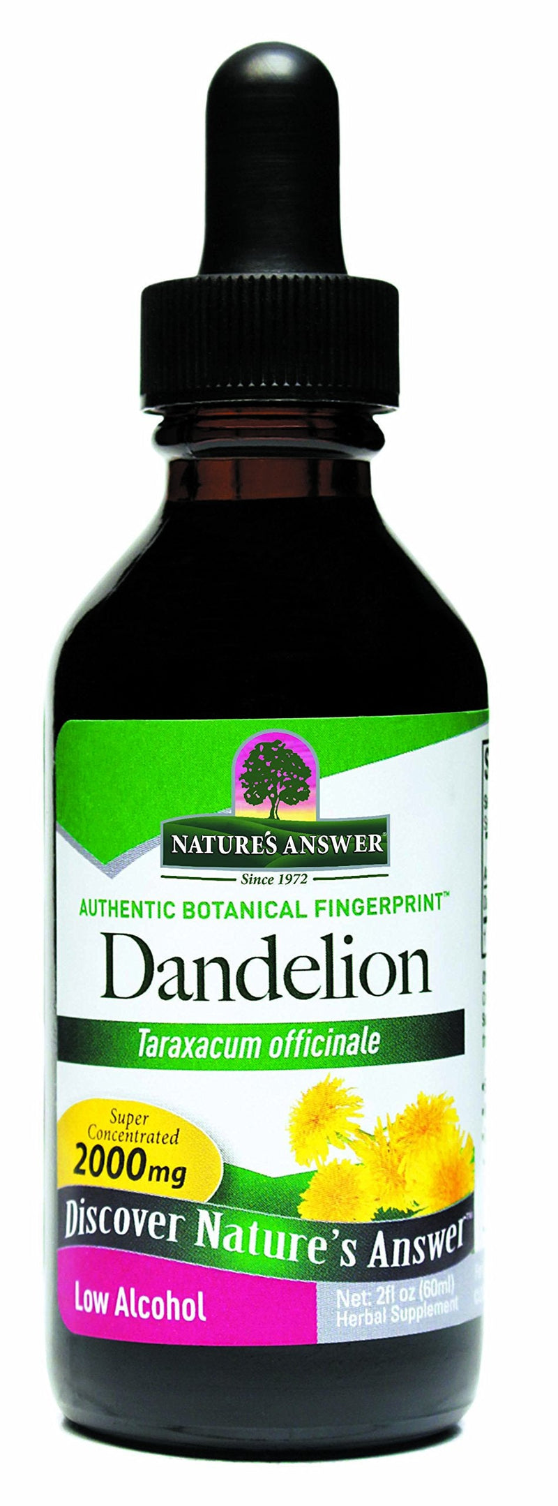 [Australia] - Nature's Answer Dandelion Root with Organic Alcohol Extract, 2-Fluid Ounces | Liver & Kidney Support | Promotes Digestion | Single Count Natural Flavor 2 Fl Oz (Pack of 1) 