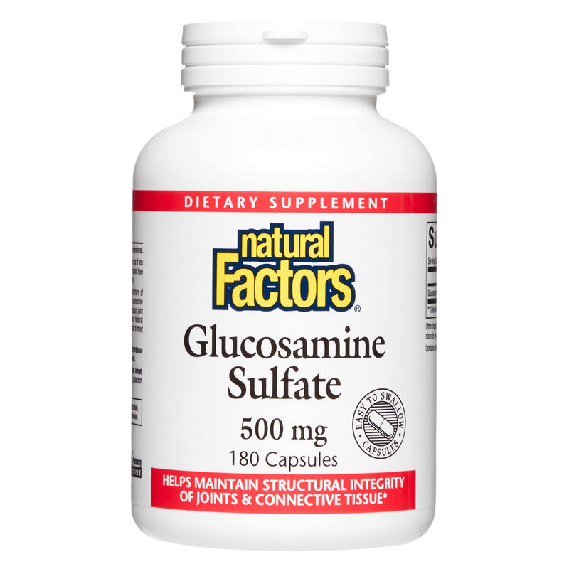 [Australia] - Natural Factors, Glucosamine Sulfate, Supports Healthy Joint Mobility, Cartilage and Connective Tissue, 180 Capsules 180 Count (Pack of 1) 