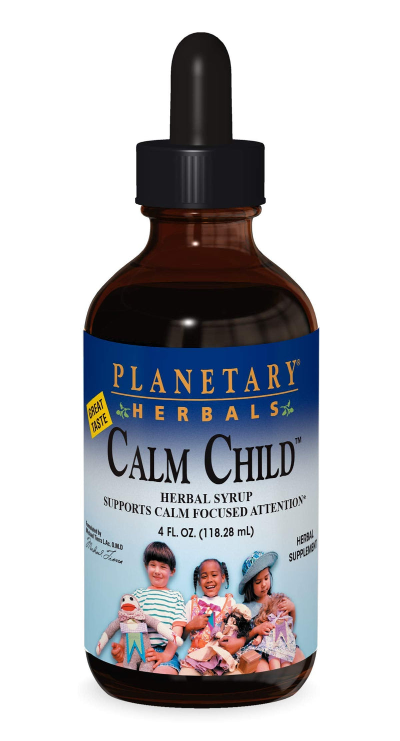 [Australia] - Planetary Herbals Calm Child Herbal Syrup - Includes Soothing Botanicals Chamomile, Lemon Balm, Catnip & More - 4oz 
