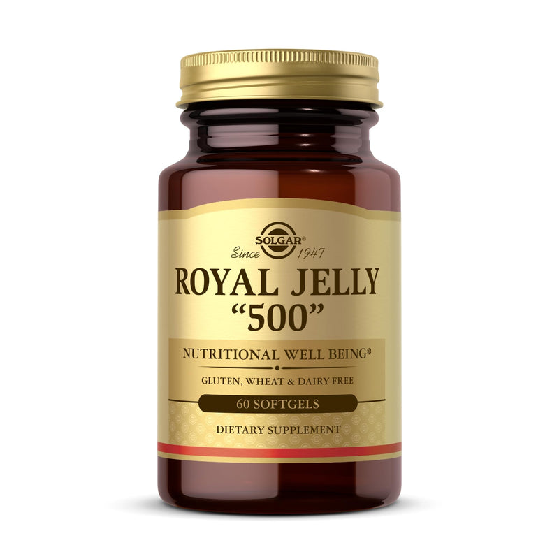 [Australia] - Solgar Royal Jelly "500" - 60 Softgels - Gluten Free, Dairy Free - 60 Servings 