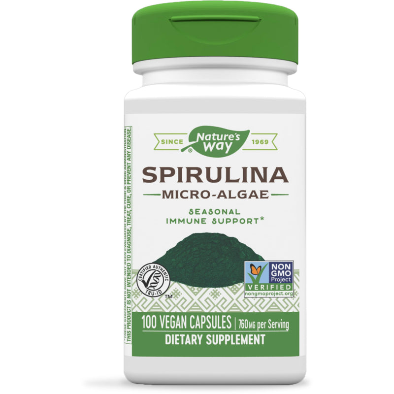[Australia] - Nature's Way Spirulina Micro-Algae, 760 mg per serving 100 Count (Pack of 1) 