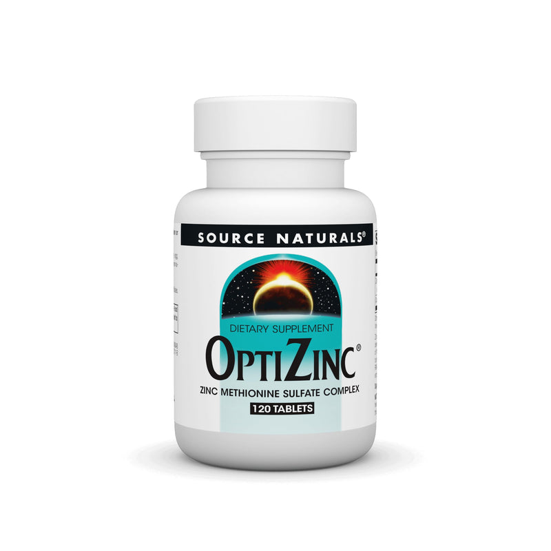 [Australia] - Source Naturals OptiZinc Zinc Methionine Sulfate Complex & Dietary Supplement* - 120 Tablets 120 Count (Pack of 1) 