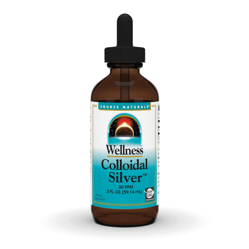 [Australia] - Source Naturals Wellness Colloidal Silver 30 ppm, Supports Physical Well being* - 2 Fluid oz 