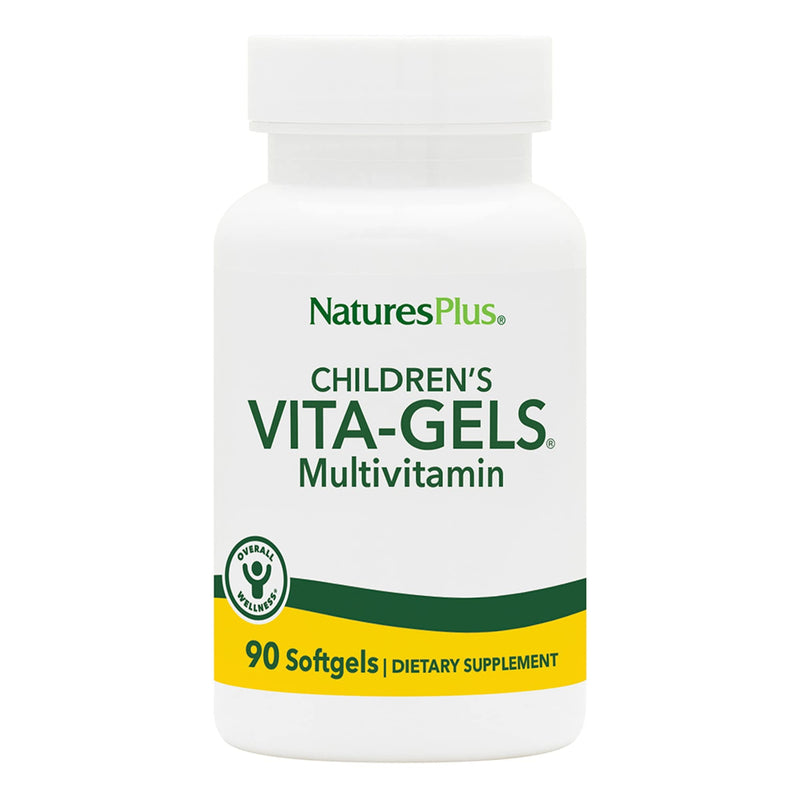 NaturesPlus Children’s Vita-Gels Multivitamin, Natural Orange Flavor - 90 Softgels - Gluten Free - 90 Servings 90 Count (Pack of 1)