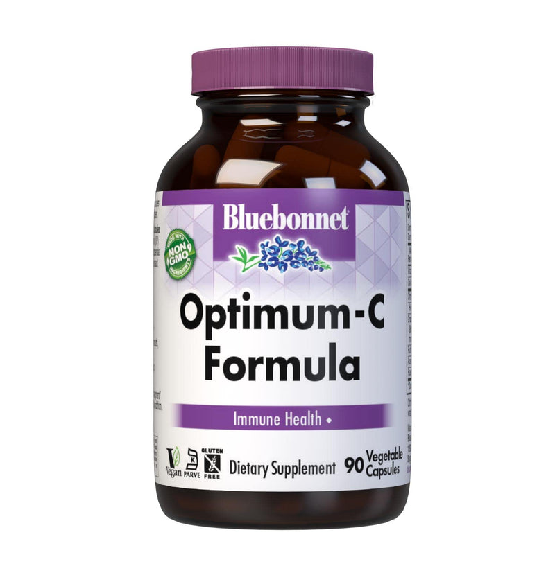 BlueBonnet Optimum C Formula Vegetable Capsules, 90 Count | Third-party tested for purity and potency; manufactured in the USA
