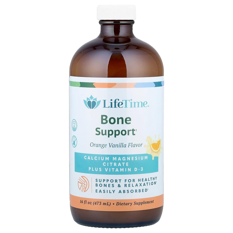 Lifetime Vitamins, Natural Orange Vanilla Flavor, 16 fl oz | Liquid Calcium Magnesium Supplement for Women & Men, With Vitamin D, Muscle and Bone Health Support with Magnesium & Calcium