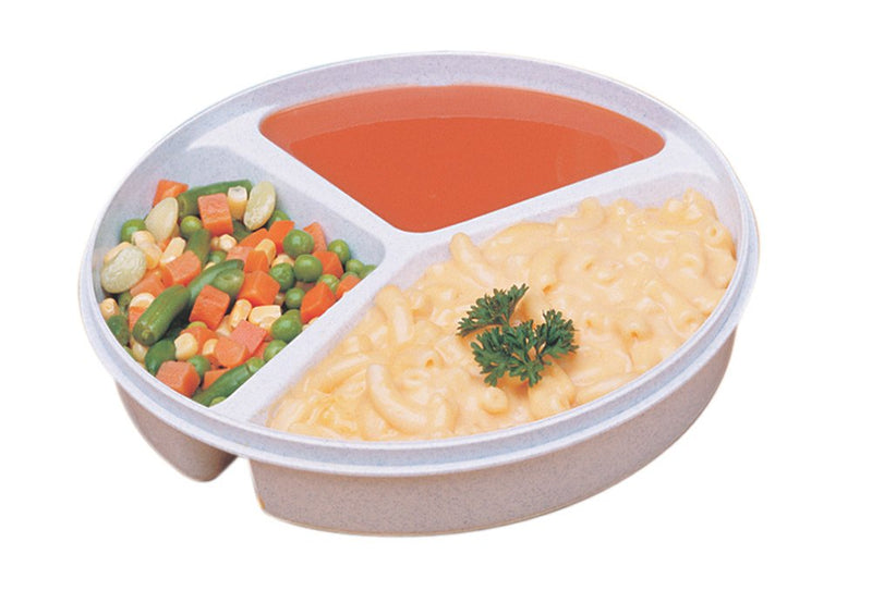 [Australia] - Maddak SP Ableware Sandstone Partitioned Scoop Dish with Lid 