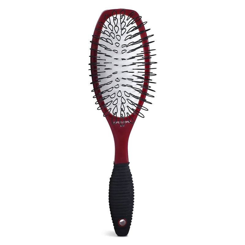 Spornette Super Looper Wig Brush, Cushioned & Looped Nylon Bristles for Extensions, Wigs, Hair Pieces, Toupees & Weaves - For Brushing, Styling, & Detangling Natural & Synthetic Hair Large (Pack of 1)