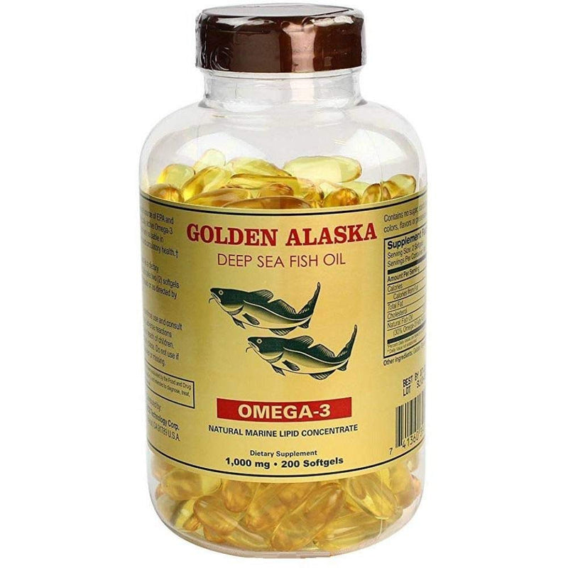 [Australia] - Omega 3 Alaska Deep Sea Fish Oil 1000mg 200 Softgels 