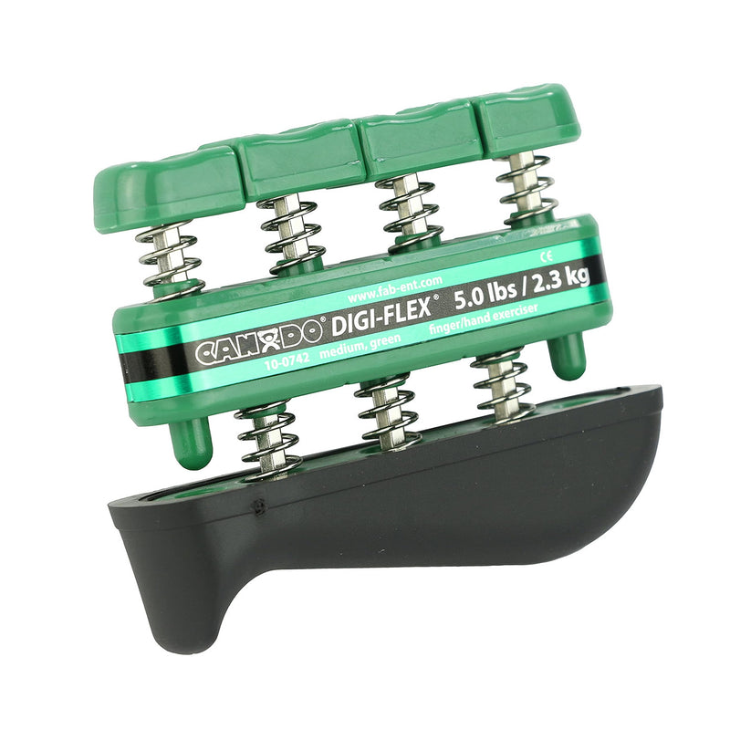 [Australia] - CanDo Digi-Flex Hand and Finger Exerciser Green - Medium Tension - For Dexterity, Strength, and Flexibility for Fingers, Hands, and Forearms 