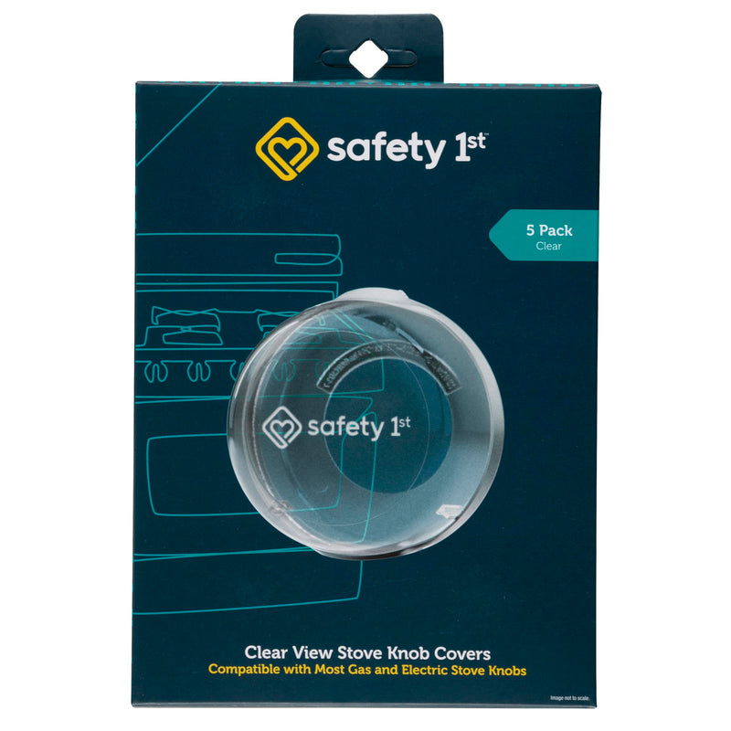 [Australia] - Safety 1st Child Proof Stove Knob Covers, Clear View Stove Knob Safety Covers (Set of 5) 
