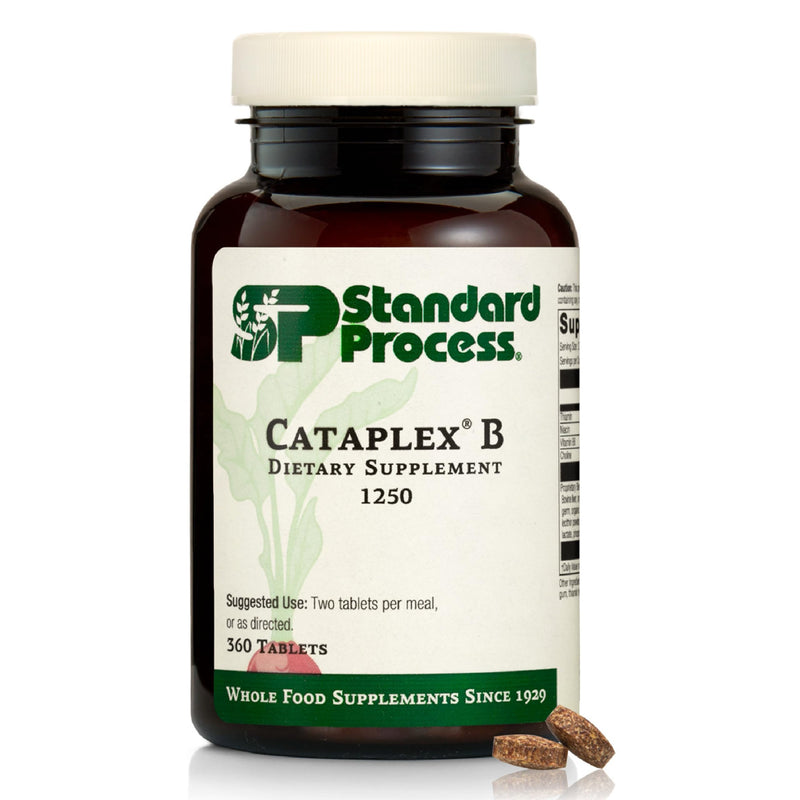 Standard Process Cataplex B, Nervous System & Heart Health, 360 Tablets | Nervous System and Heart Health Supplement, Contains B Vitamins for Energy Support, Supports Energy Metabolism 360 Count (Pack of 1)