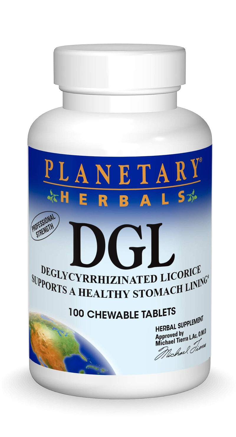 [Australia] - Planetary Herbals DGL Licorice Tablets, 100 Count 