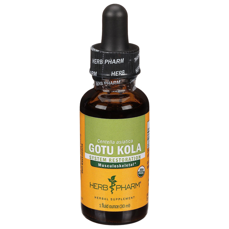[Australia] - Herb Pharm Certified Organic Gotu Kola Liquid Extract for Musculoskeletal System Support, 1 Fl Oz 1 Fl Oz (Pack of 1) 