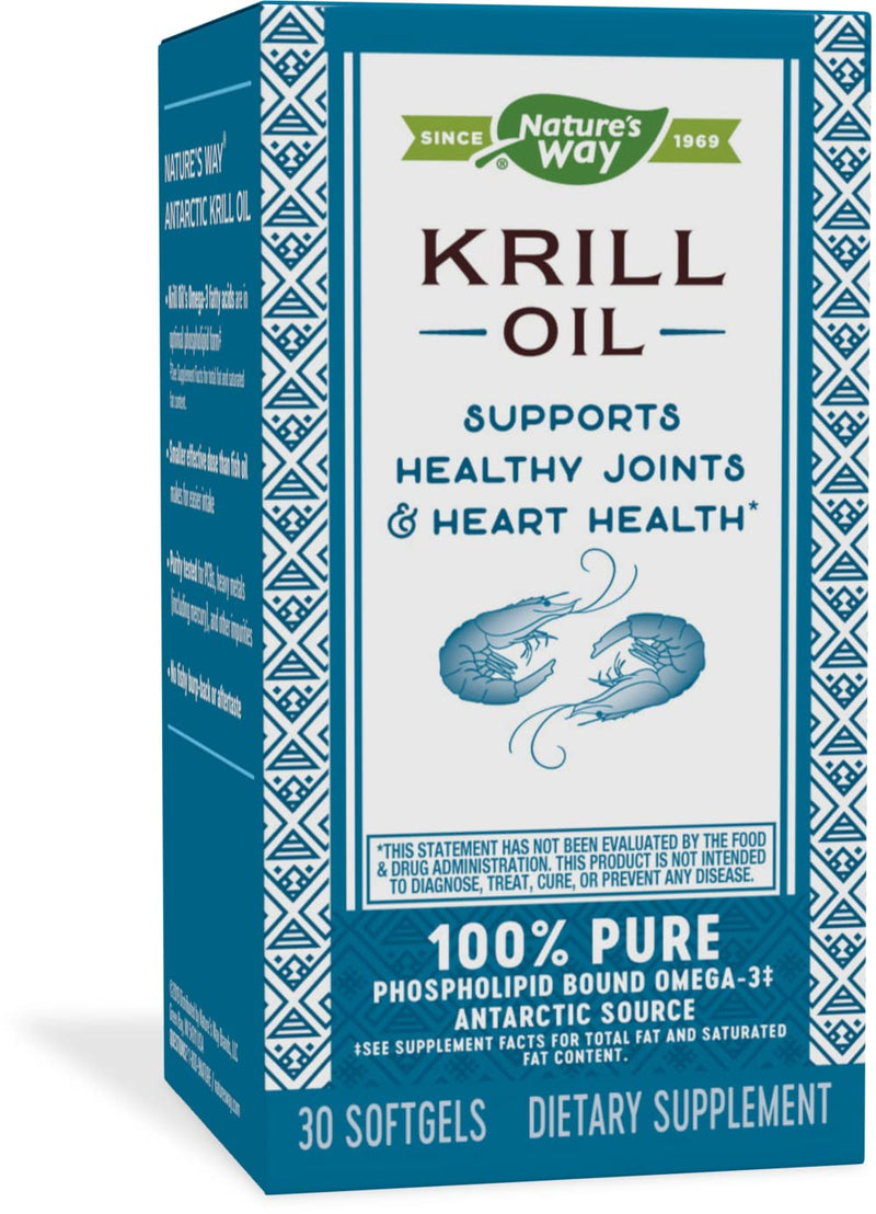 [Australia] - Nature's Way Krill Oil, Heart Health and Joint Support*, 30 Softgels Unflavored 30 Count (Pack of 1) 