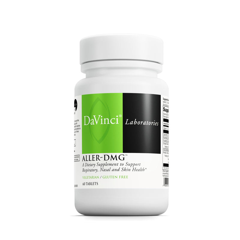 DAVINCI Labs Aller-DMG - Dietary Supplement to Support Respiratory, Nasal and Skin Health - with Vitamin C, Quercetin and More - Gluten-Free - Tablets
