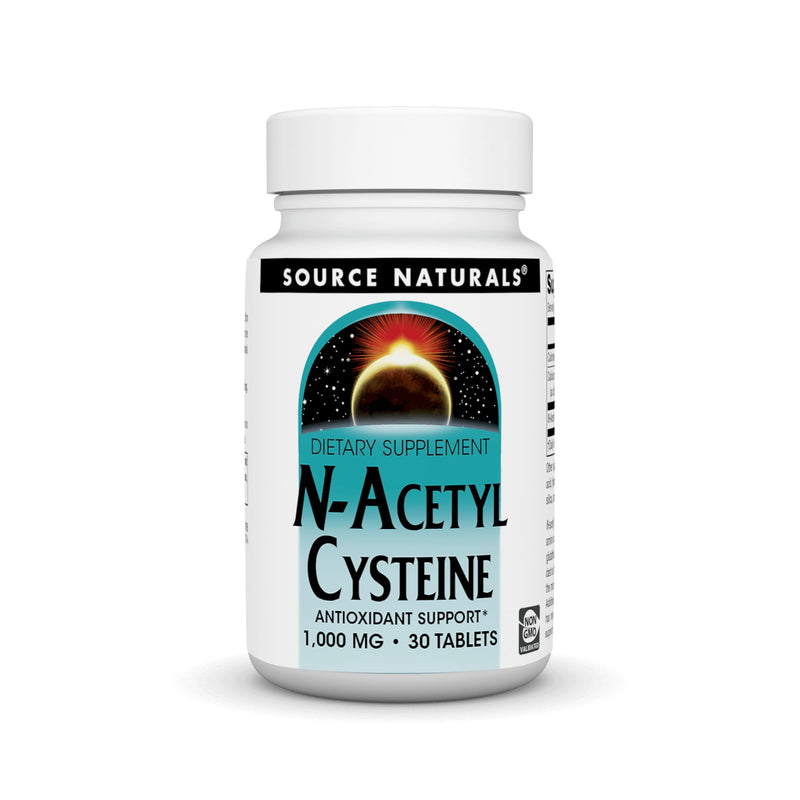 [Australia] - Source Naturals N-Acetyl Cysteine Antioxidant Support 1000 mg Dietary Supplement That Supports Respiratory Health* - 30 Tablets 30 Count (Pack of 1) 