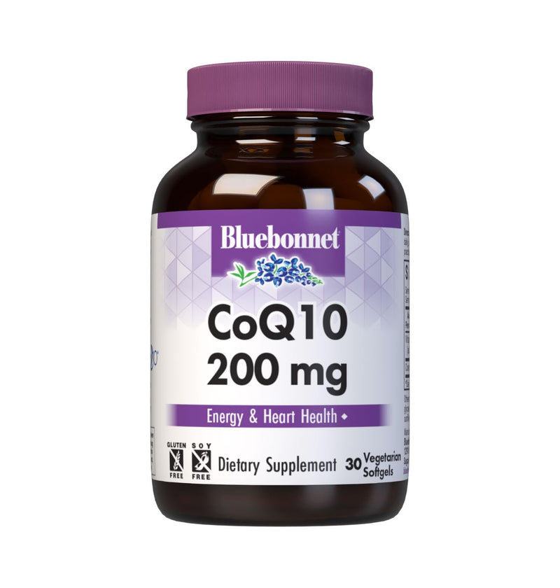 Bluebonnet Nutrition CoQ10 200 mg, Softgels | Antioxidant-Rich Energy & Heart Supplement for Women & Men; Non-GMO, Vegetarian, Gluten-Free Unflavoured 60 Count (Pack of 1)