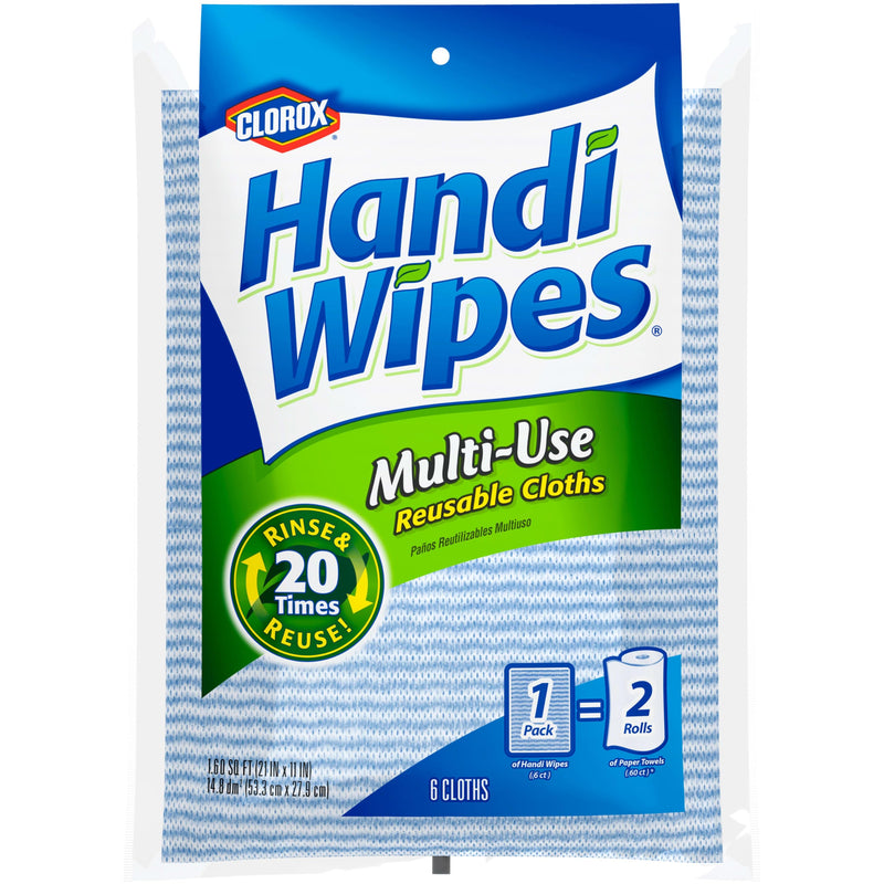 [Australia] - Handi Wipes Reusable Cloths, Extra Large 6 cloths 