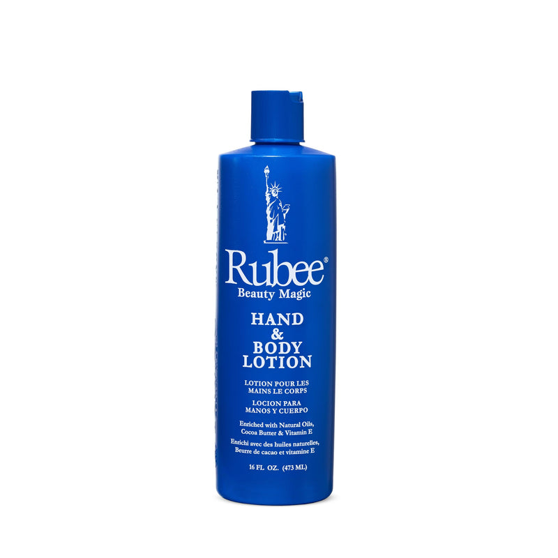 RUBEE Body & Hand Lotion- Non-Greasy Lotion for Women & Men - 16 oz. Cacao Butter Lotion for Extremely Dry Skin - Vitamin E Moisturizer - Soothes & Softens Skin Rose, Sandalwood, Geranium 1 Fl Oz (Pack of 1)