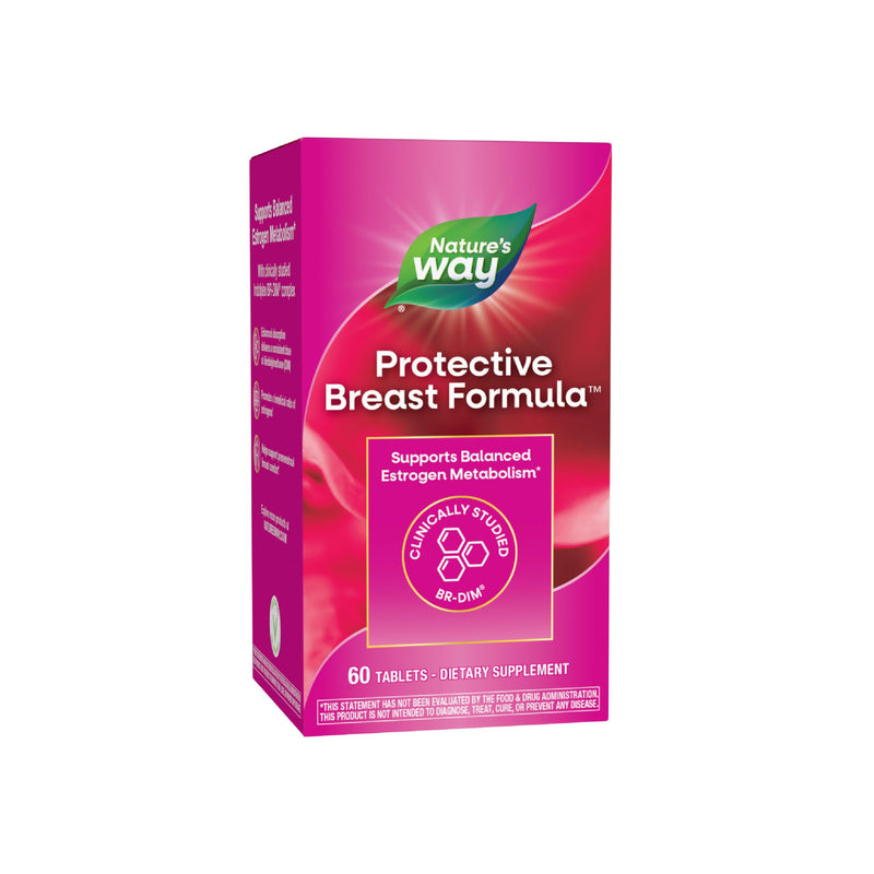 Nature's Way Protective Breast Formula, BR-DIM, 60 Tablets | Clinically Studied BR-DIM with Calcium D-Glucarate and Vitamin D3 to Support Balanced Estrogen Metabolism and Breast Comfort*