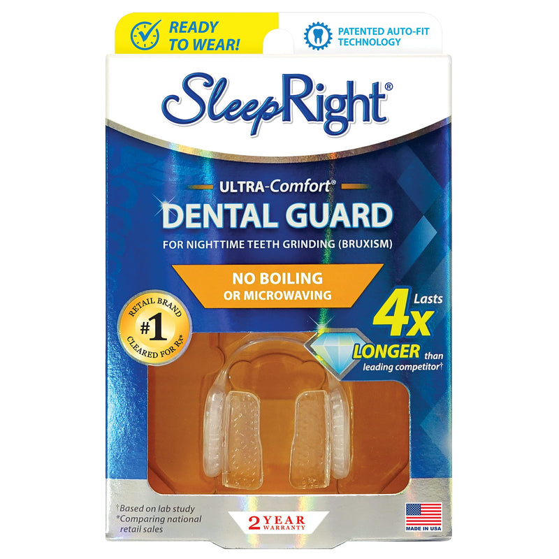 [Australia] - SleepRight Ultra-Comfort Dental Guard Mouth Guard to Prevent Teeth Grinding - No Boil - Extra Strong 