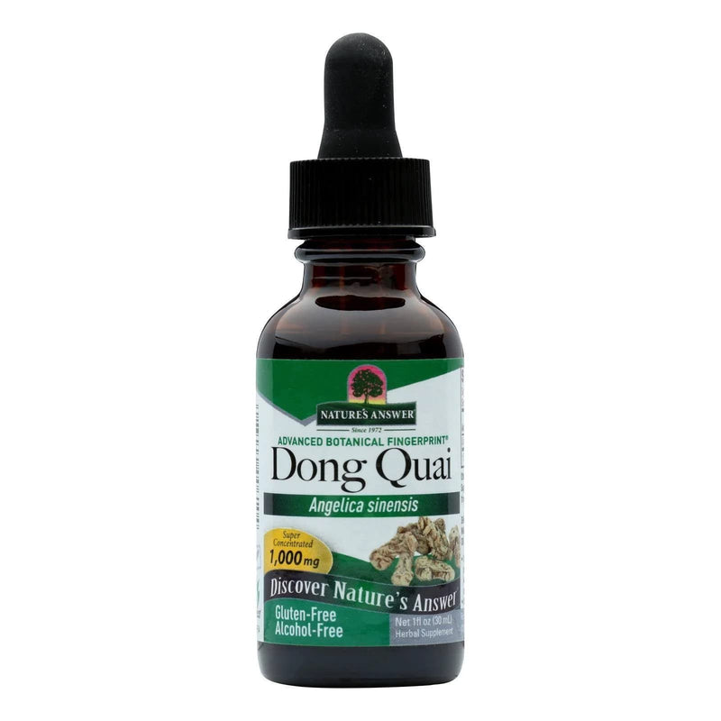 [Australia] - Nature's Answer Dong Quai Womens Support Supplement - Female Hormonal Support, Female Wellness Supplement, Liquid Extract, Alcohol Free, Gluten Free, Kosher - 1 oz 