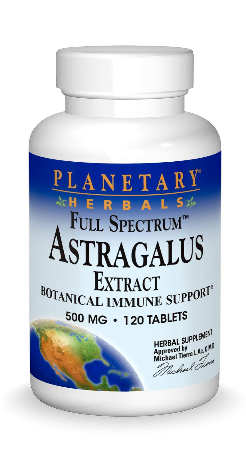 [Australia] - Planetary Herbals Full Spectrum Astragalus Extract, Botanical for Immune System Support*, 500 mg - 120 Tablets 