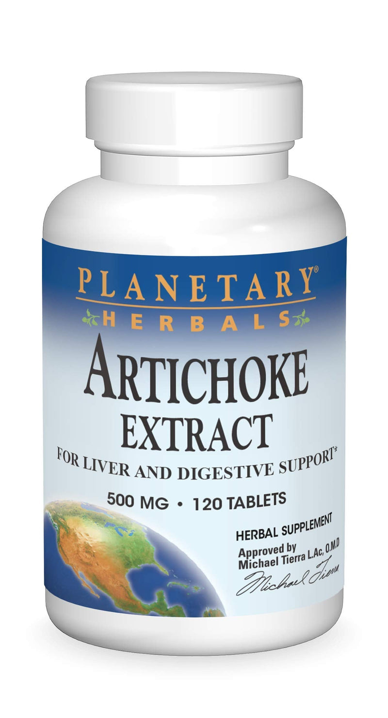 [Australia] - Planetary Herbals Artichoke Extract Tablets, 500 mg, 120 Count 