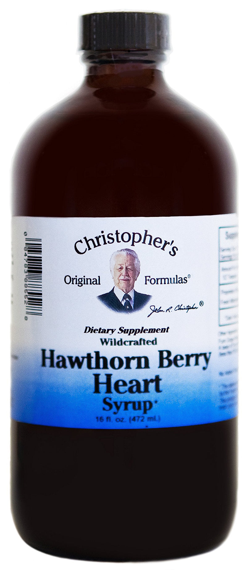 [Australia] - Christopher's Original Formulas Hawthorn Berry Heart Syrup - 16 fl oz | Natural Herbal Blend for General Wellness 